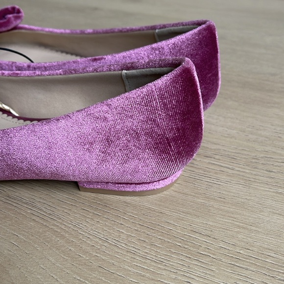 Pink velvet blow flats - Picture 5 of 5